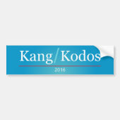 Kang/Kodos 2016 Autoaufkleber (Vorne)
