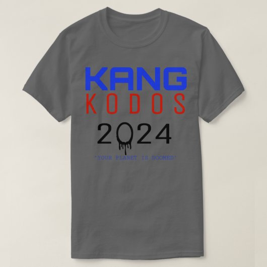KANG KODOS Simpsons Wahl 2024 T-Shirt (Design vorne)
