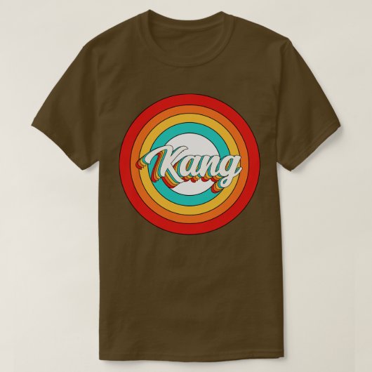 Kang Name Shirt Vintag Kang Circle (Design vorne)