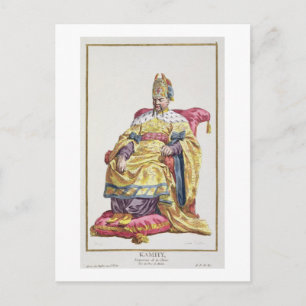 Kang Tsi (1662-1722) Manchu Kaiser der China Postkarte