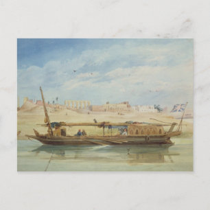 Kanga am Nil in Luxor Postkarte