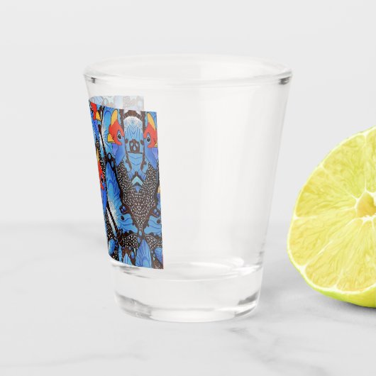 Kanga Blue Cooler Schnapsglas (Rechts)