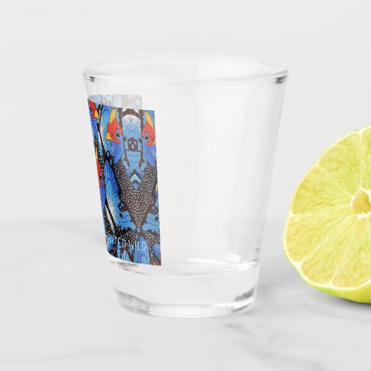 Kanga Blue Cooler Schnapsglas (Rechts)
