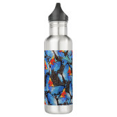 Kanga Blue Edelstahlflasche (Links)