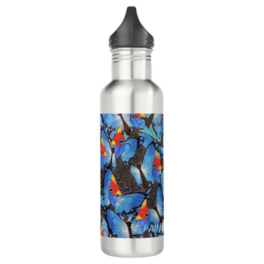Kanga Blue Edelstahlflasche (Links)
