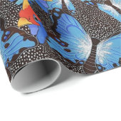 Kanga Blue Geschenkpapier (Rolleneckpunkt)