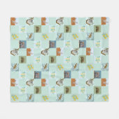 Kanga Koala Platypus Possum and Echidna Fleecedecke (Vorderseite (Horizontal))