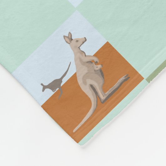Kanga Koala Platypus Possum and Echidna Fleecedecke (Ecke)