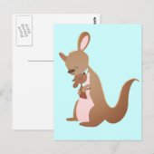 Kanga Liebe Postkarte (Vorne/Hinten)