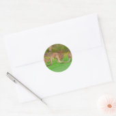 Kanga Runder Aufkleber (Umschlag)
