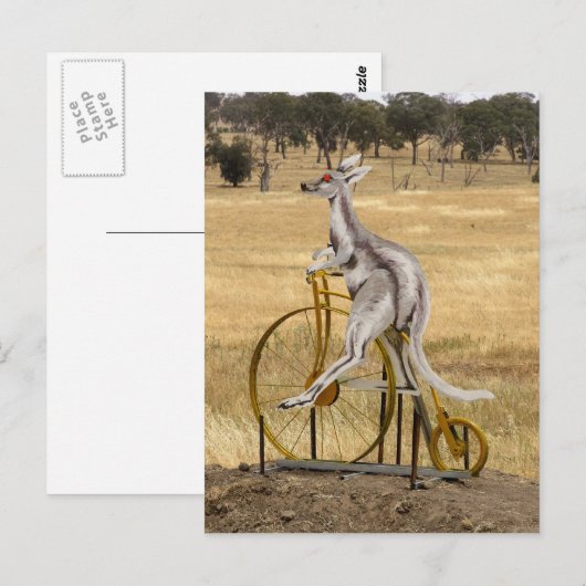 Kangaro auf Rädern Postkarte (Vorne/Hinten)