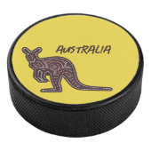 Kangaroo Aboriginal Mosaic Eishockey Puck (3/4)