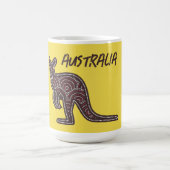 Kangaroo Aboriginal Mosaic Kaffeetasse (Mittel)