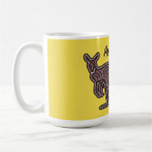 Kangaroo Aboriginal Mosaic Kaffeetasse (Links)