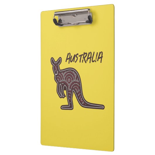 Kangaroo Aboriginal Mosaic Klemmbrett (Links)