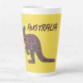 Kangaroo Aboriginal Mosaic Milchtasse (Vorderseite)