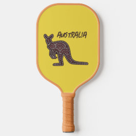 Kangaroo Aboriginal Mosaic Pickleball Schläger