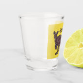 Kangaroo Aboriginal Mosaic Schnapsglas (Links)