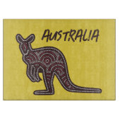 Kangaroo Aboriginal Mosaic Schneidebrett (Vorderseite)
