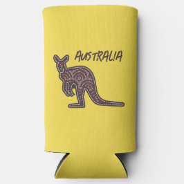 Kangaroo Aboriginal Mosaic Selters Dosenkühler