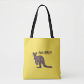 Kangaroo Aboriginal Mosaic Tasche (Vorderseite)