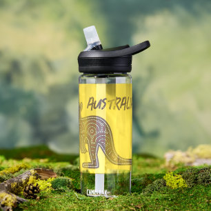 Kangaroo Aboriginal Mosaic Trinkflasche