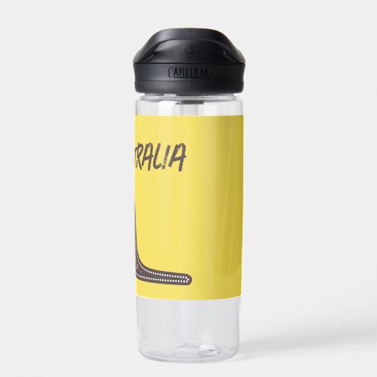 Kangaroo Aboriginal Mosaic Trinkflasche (Rückseite)