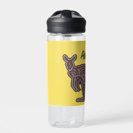 Kangaroo Aboriginal Mosaic Trinkflasche