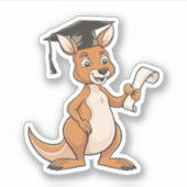 Kangaroo-Abschluss Aufkleber (Vorderseite)