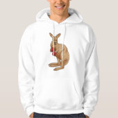 Kangaroo als Boxer mit Boxhandschuhen Hoodie (Vorderseite)