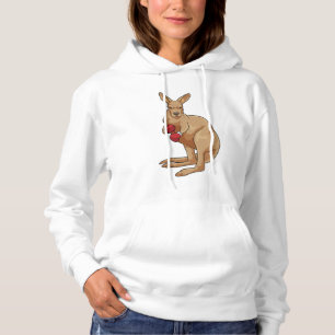 Kangaroo als Boxer mit Boxhandschuhen Hoodie