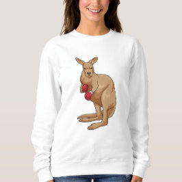 Kangaroo als Boxer mit Boxhandschuhen Sweatshirt