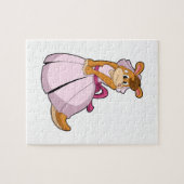 Kangaroo als Braut mit Hochzeitskleid Puzzle (Horizontal)