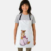 Kangaroo als Braut mit Hochzeitskleid Schürze (Insitu)