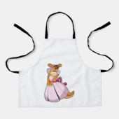 Kangaroo als Braut mit Hochzeitskleid Schürze (Vorderseite)