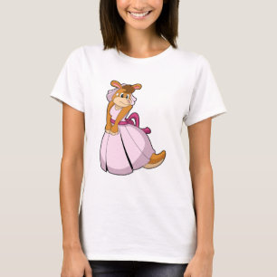 Kangaroo als Braut mit Hochzeitskleid T-Shirt