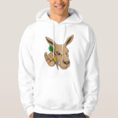 Kangaroo als Dart-Spieler mit Dart Hoodie (Vorderseite)