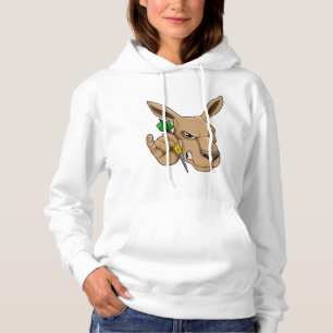 Kangaroo als Dart-Spieler mit Dart Hoodie