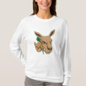 Kangaroo als Dart-Spieler mit Dart T-Shirt (Vorderseite)