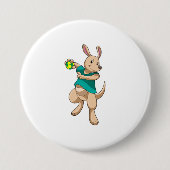 Kangaroo als Handballspieler mit Handball Button (Vorderseite)