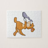 Kangaroo als Koch mit Pan Puzzle (Horizontal)