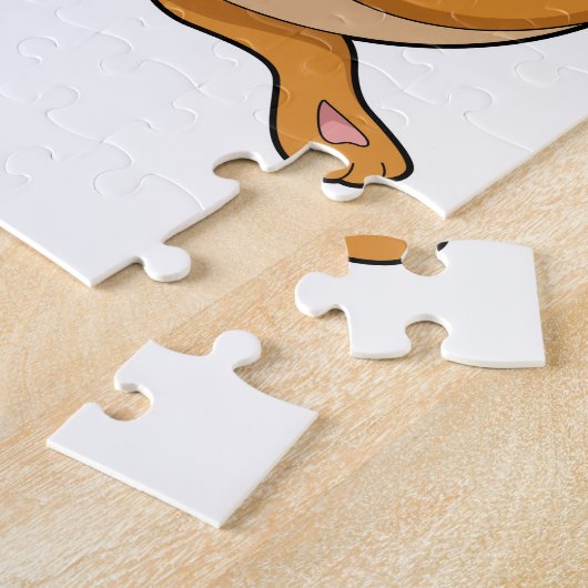 Kangaroo als Koch mit Pan Puzzle (Seite)