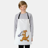 Kangaroo als Koch mit Pan Schürze (Getragen)