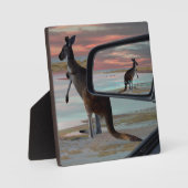 Kangaroo am Strand, Fotoplatte (Vorderseite)