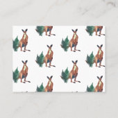 Kangaroo art, Mighty, Standard Matte Visitenkarte (Rückseite)