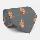 Kangaroo Art Pattern Krawatte (Gerollt)