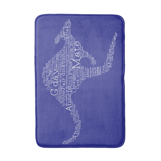 Kangaroo aus australischer Slang Badematte (Vorderseite Vertikal)