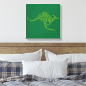 Kangaroo aus australischer Slang Leinwanddruck (Insitu (Schlafzimmer))