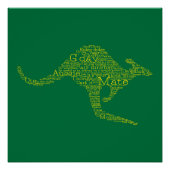 Kangaroo aus australischer Slang Poster (Vorderseite)