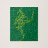 Kangaroo aus australischer Slang Puzzle (Vertikal)